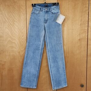 Frank and Oak size 23 high-rise straight jeans